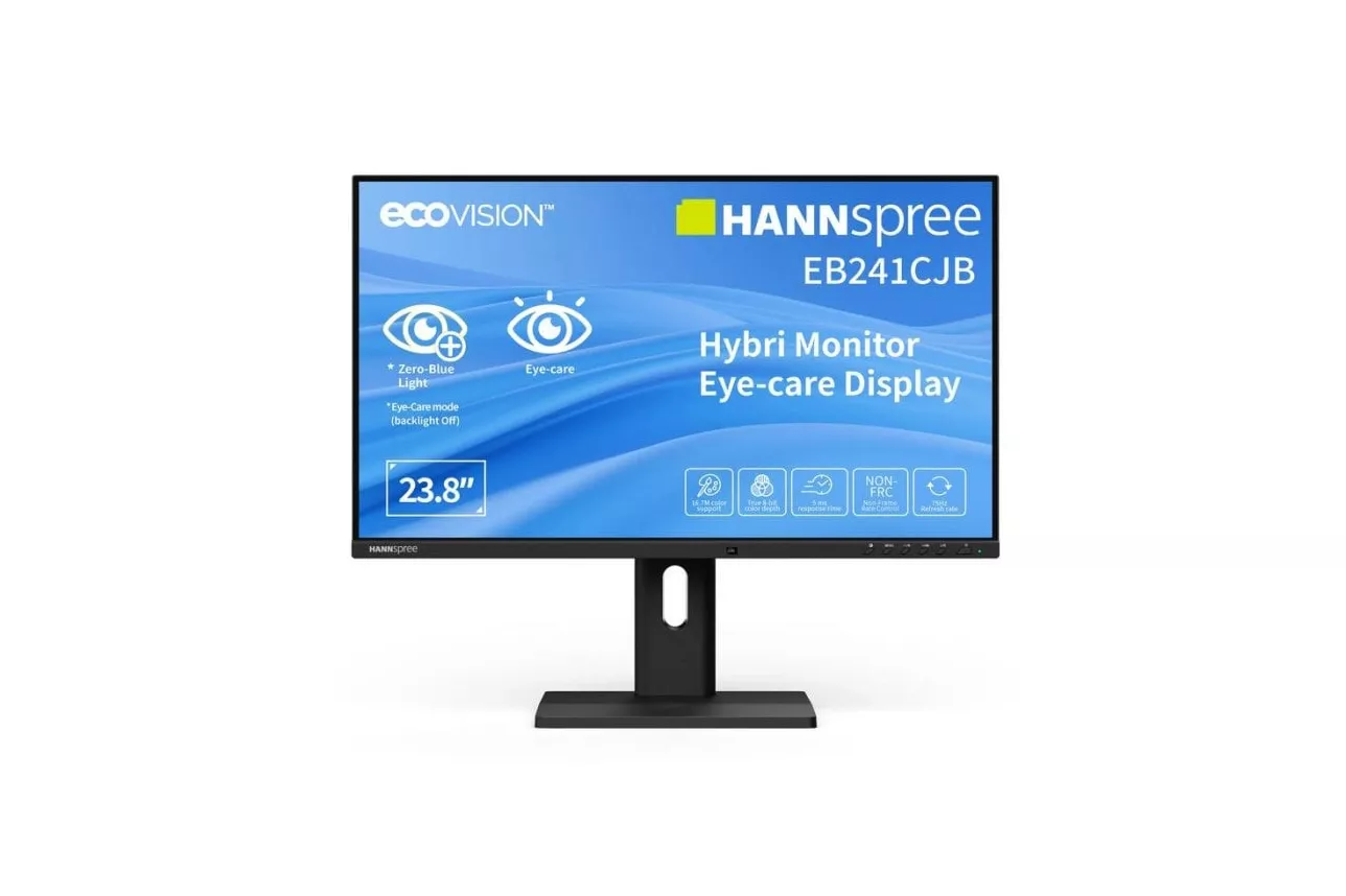 Monitor Hannspree Hybri EB241CJB 23,8" FullHD 75Hz TN Altura USB-C Altavoces VESA