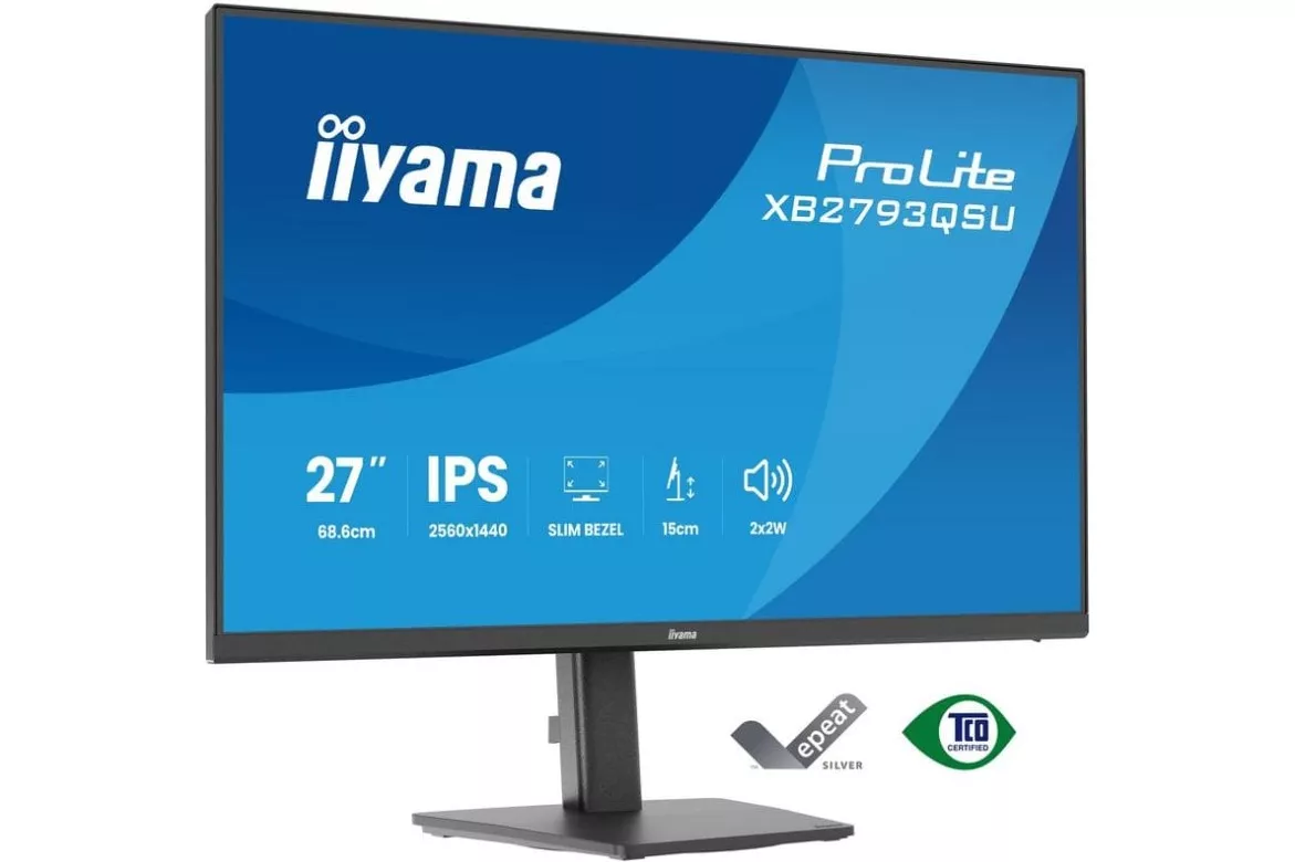 Monitor iiyama ProLite XB2793QSU-B1 27" Quad HD 75Hz IPS 1ms Altura Ajustable
