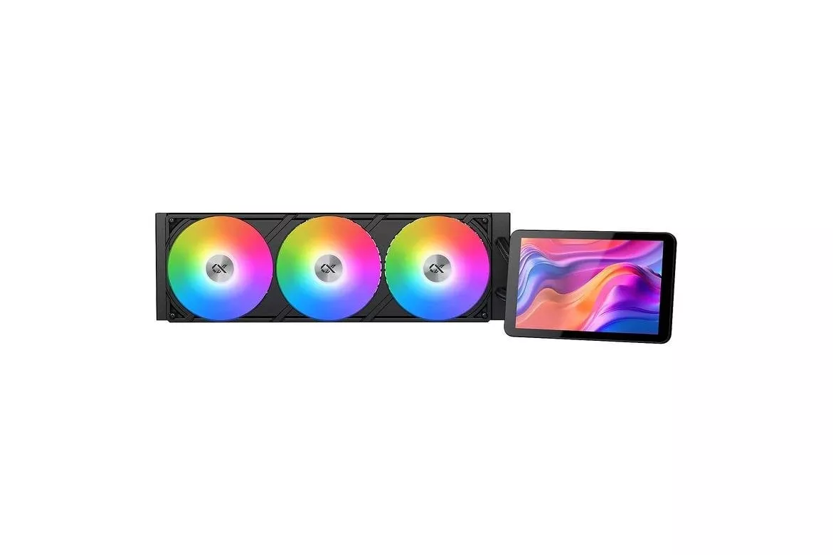 Refrigeraci&oacute;n L&iacute;quida Xigmatek Connect Pro 360 360mm 3 Ventiladores ARGB Pantalla LCD