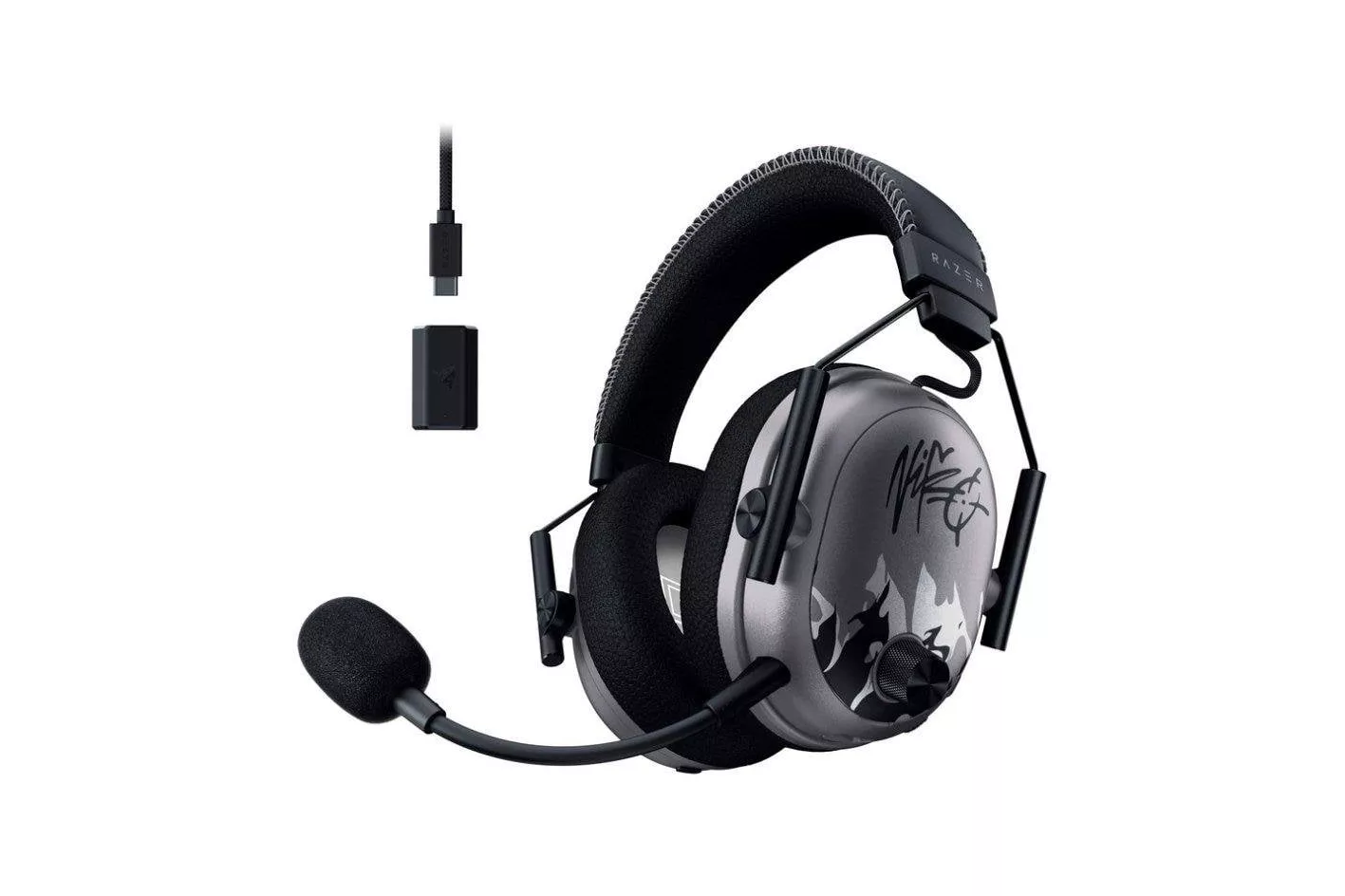 Auriculares Razer BlackShark V3 Pro NiKo Edition inal&aacute;mbricos 4 modos de conectividad Gaming con Cancelaci&oacute;n de Ruido y micr&oacute;fono, negros