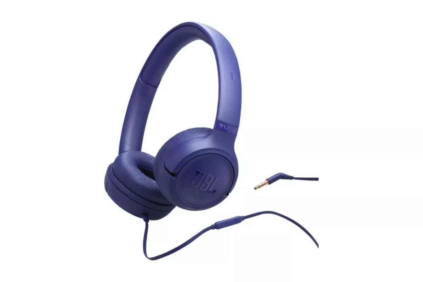 Auriculares JBL Tune 530 con cable Jack 3,5 mm, plegables, micr&oacute;fono integrado, azul