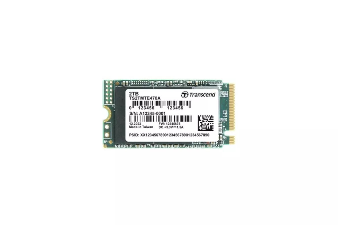 Disco Duro Transcend MTE470A 128GB SSD M.2 PCIe 3.1 NVMe 2000MB/s Encriptaci&oacute;n