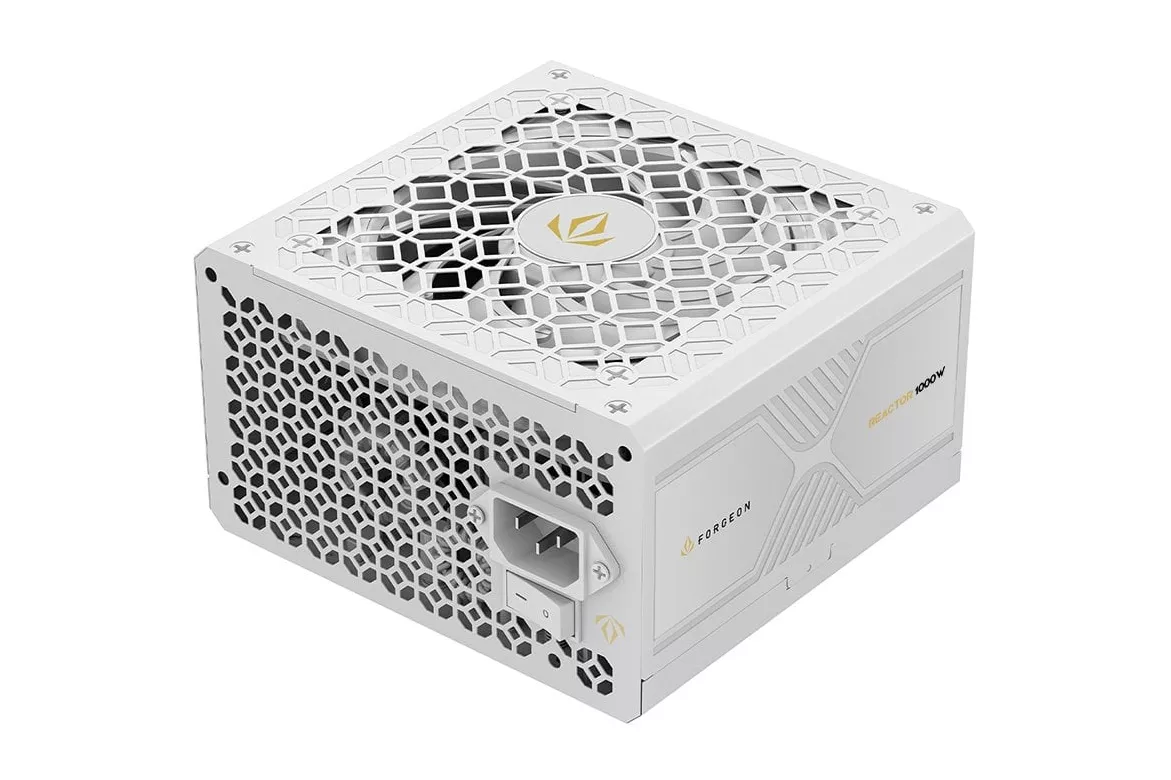 }Fuente Alimentaci&oacute;n Forgeon Reactor 1000 Cybenetics Platinum ATX 3.1 PCIe 5.1 Full Modular Fuente de Alimentaci&oacute;n Blanca