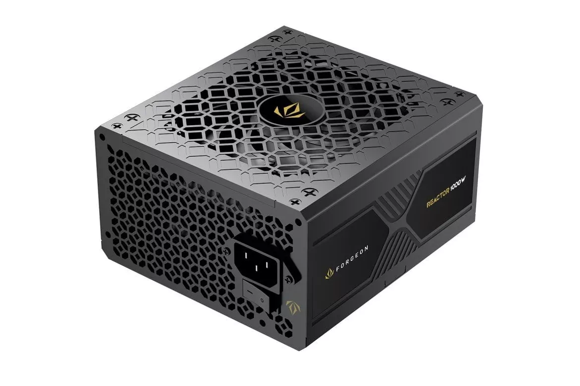 Fuente Alimentaci&oacute;n Forgeon Reactor 1000 Cybenetics Platinum ATX 3.1 PCIe 5.1 Full Modular Fuente de Alimentaci&oacute;n Negra