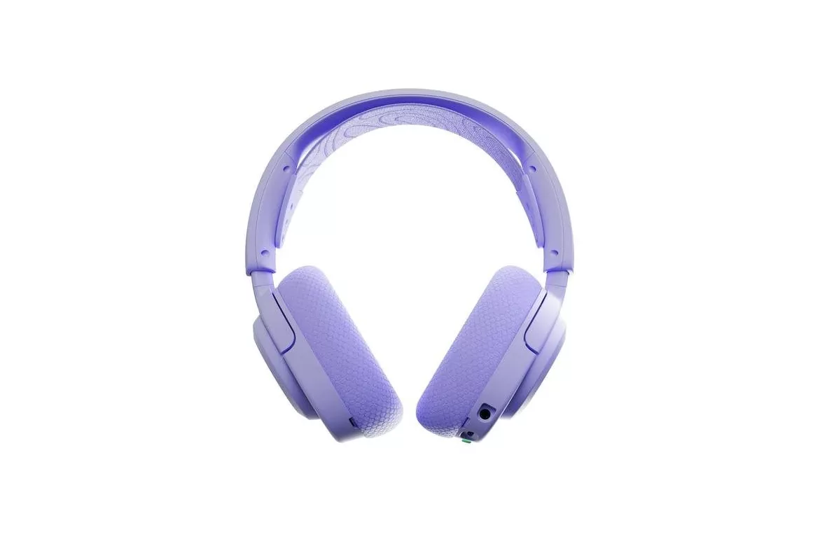 Auriculares SteelSeries Arctis Nova 3X inal&aacute;mbricos Bluetooth y RF para gaming y uso diario con cancelaci&oacute;n de ruido, micr&oacute;fono extra&iacute;ble y sonido 360&deg;, color lavanda