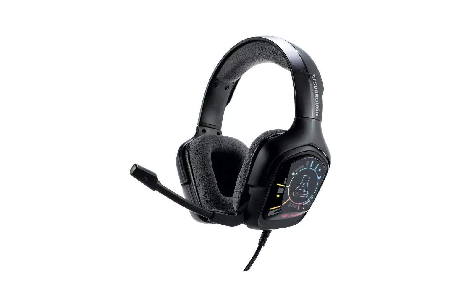 Auriculares The G-Lab Korp Cobalt 7.1 EX inal&aacute;mbricos USB gaming RGB negros