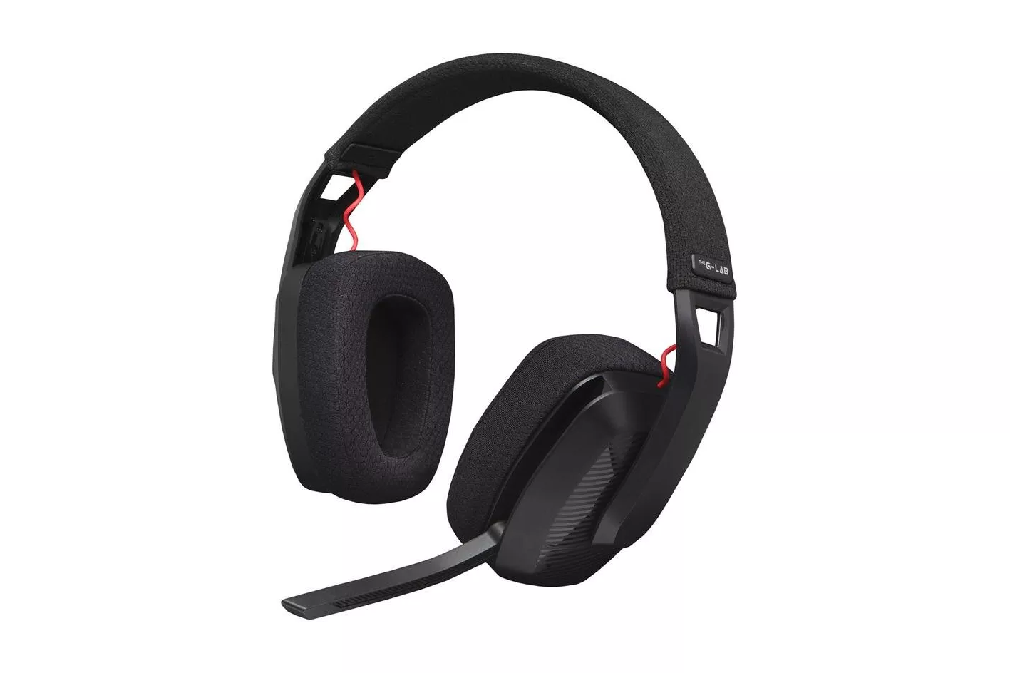 Auriculares The G-Lab KORP Platinium inal&aacute;mbricos Bluetooth USB para gaming color negro
