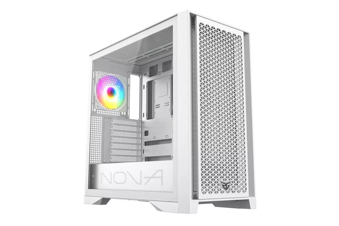 Torre PC Chasis SUPRA GAMING Nova ATX Blanco USB-C Alta Capacidad y Refrigeraci&oacute;n Avanzada