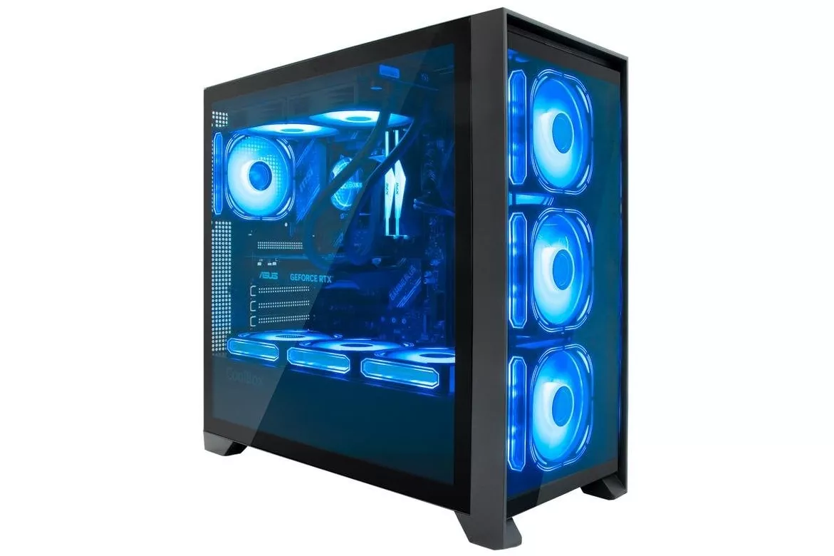 Caja PC CoolBox KIT GAMING GE2000 ATX RGB 750W Vidrio Templado