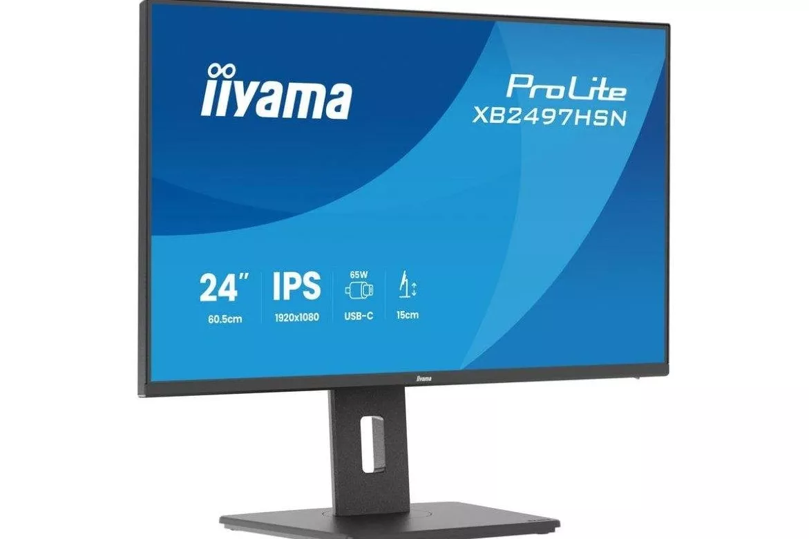 Monitor iiyama ProLite XB2497HSN-B1 23,8" FullHD 100Hz IPS USB-C Altura Ajustable 1ms