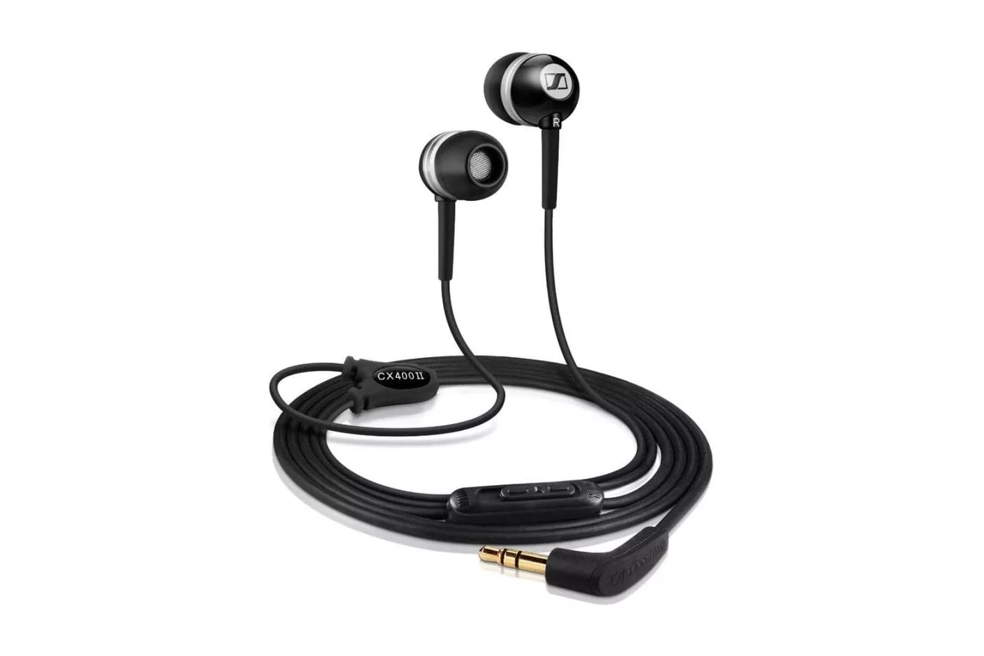 Auriculares Sennheiser CX 400 II Precision con cable, reducci&oacute;n de ruido y control remoto, negros