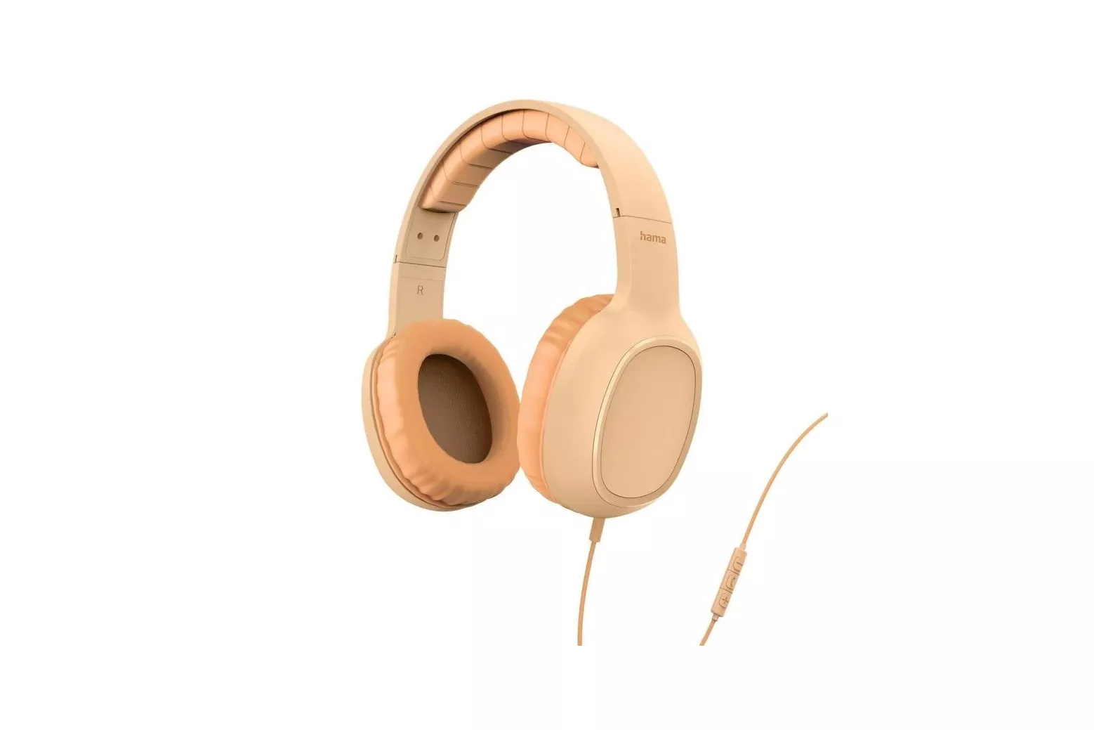 Auriculares Hama Fun C con cable USB-C para llamadas y m&uacute;sica naranja