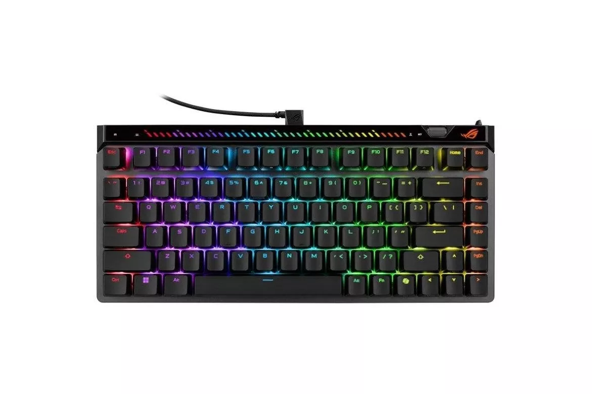 Teclado Asus ROG Falchion ACE 75 HE Hall Effect Magn&eacute;tico compacto RGB USA