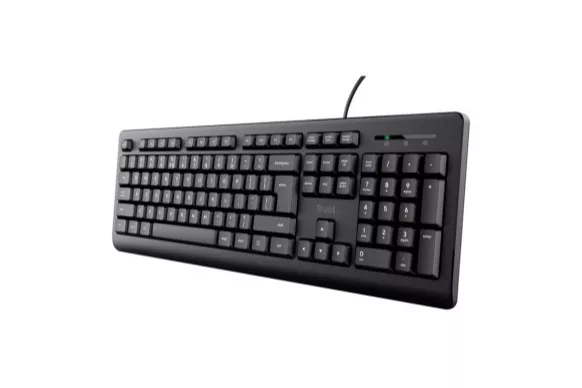 Teclado Membrana Trust TK-150 Por cable Negro