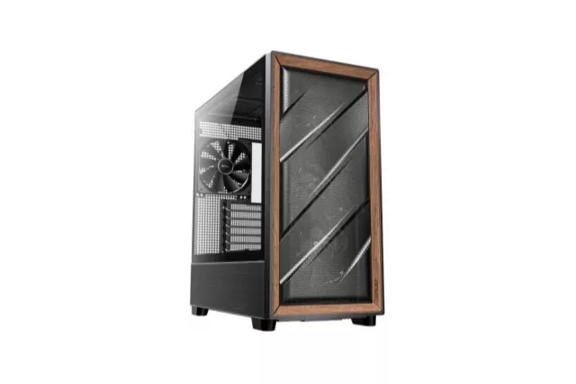 Torre PC Antec Flux Midi Tower Negro Madera ATX Micro ATX ITX Acero