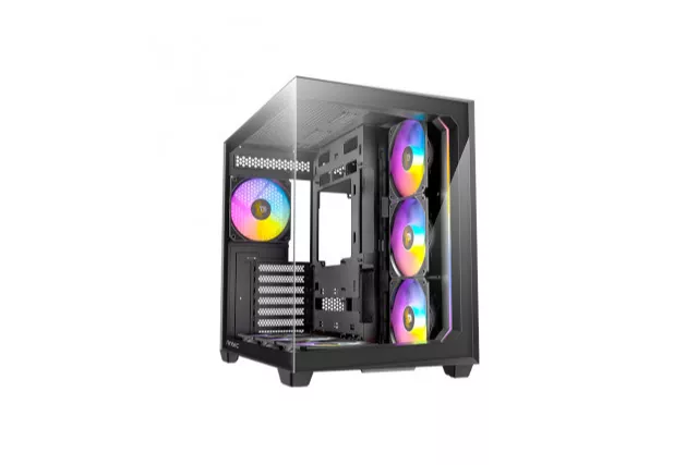 Torre PC Torre Antec C5 ATX Vidrio Templado Negra 3x120mm Laterales 1x120mm Trasero