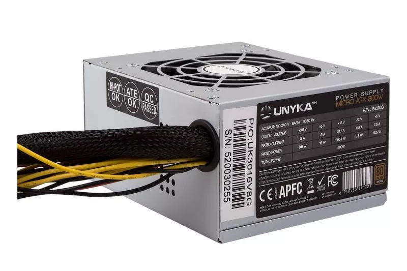 UNYKAch Fuente de Alimentación SFX 300W 80 Plus Bronze