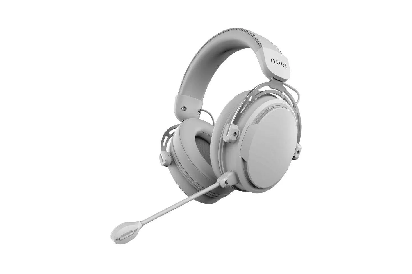 Auriculares Nubi NH1 con cable USB-C Gaming micr&oacute;fono desmontable 4 modos ecualizaci&oacute;n blancos