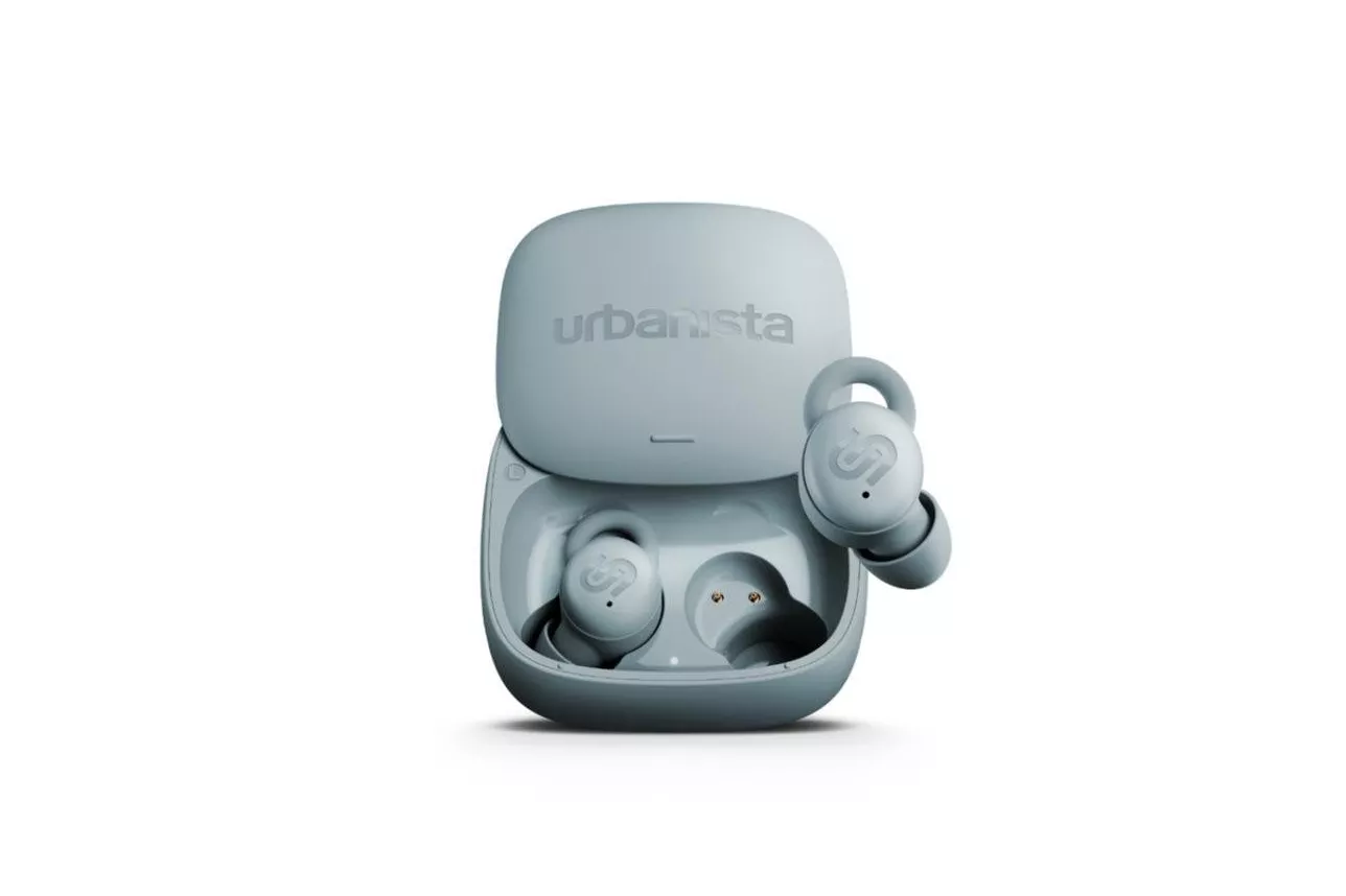 Auriculares Urbanista Porto Storm Blue inal&aacute;mbricos Bluetooth TWS para llamadas y m&uacute;sica con micr&oacute;fono y protecci&oacute;n IPX4 azul