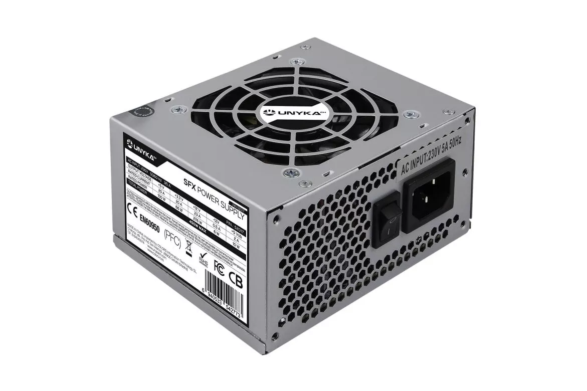 Fuente Alimentaci&oacute;n 450W UNYKA SFX 450W Non-Modular Silver 52017