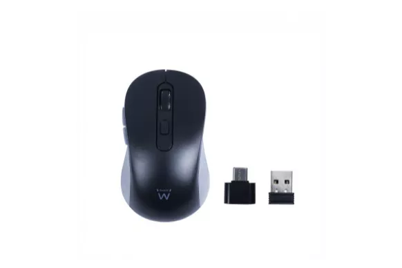 Ewent EW3204 Rat&oacute;n inal&aacute;mbrico Negro