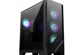 Caja MSI MAG Forge 320R AIRFLOW RGB Negro, Transparente 306-7G23R24-HH9