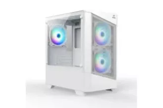 CAJA M-ATX NETWAY XG525+3 FAN ARGB BLANCA