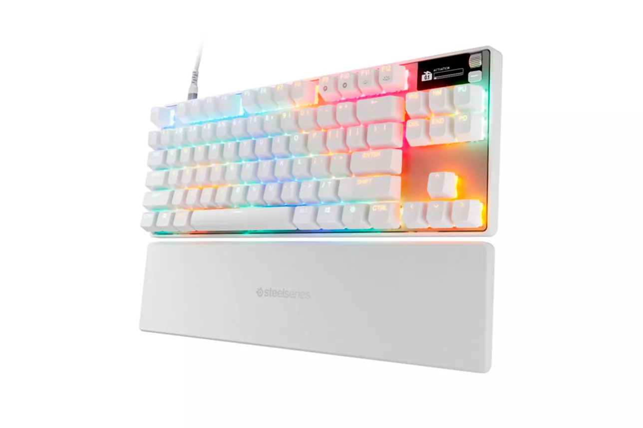 Teclado SteelSeries Apex Pro TKL Gen 3 RGB OmniPoint 3.0 Blanco USA