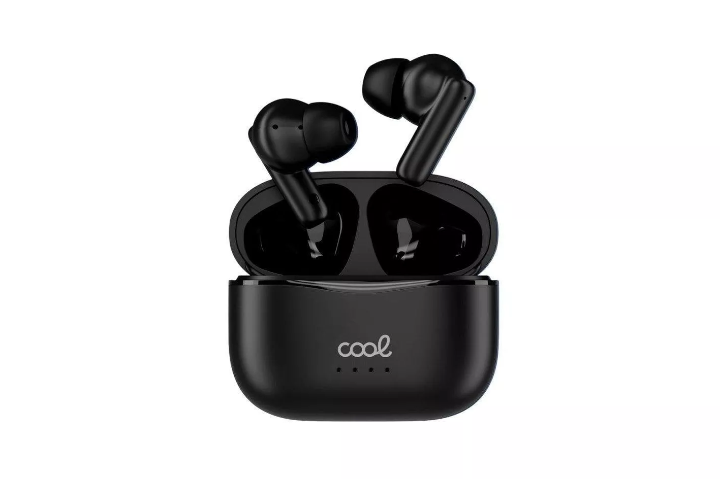 Auriculares Cool Bound inal&aacute;mbricos Bluetooth Hi-Fi con pantalla LED y powerbank negros