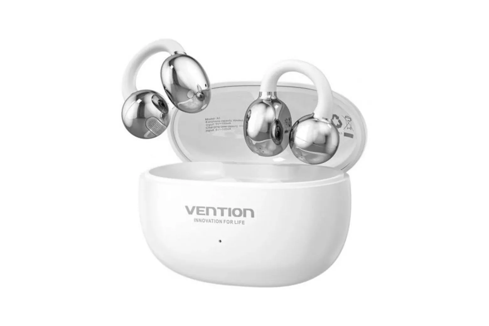 Auriculares Vention Echo Clip A11 Pro inal&aacute;mbricos Bluetooth deportivos blancos
