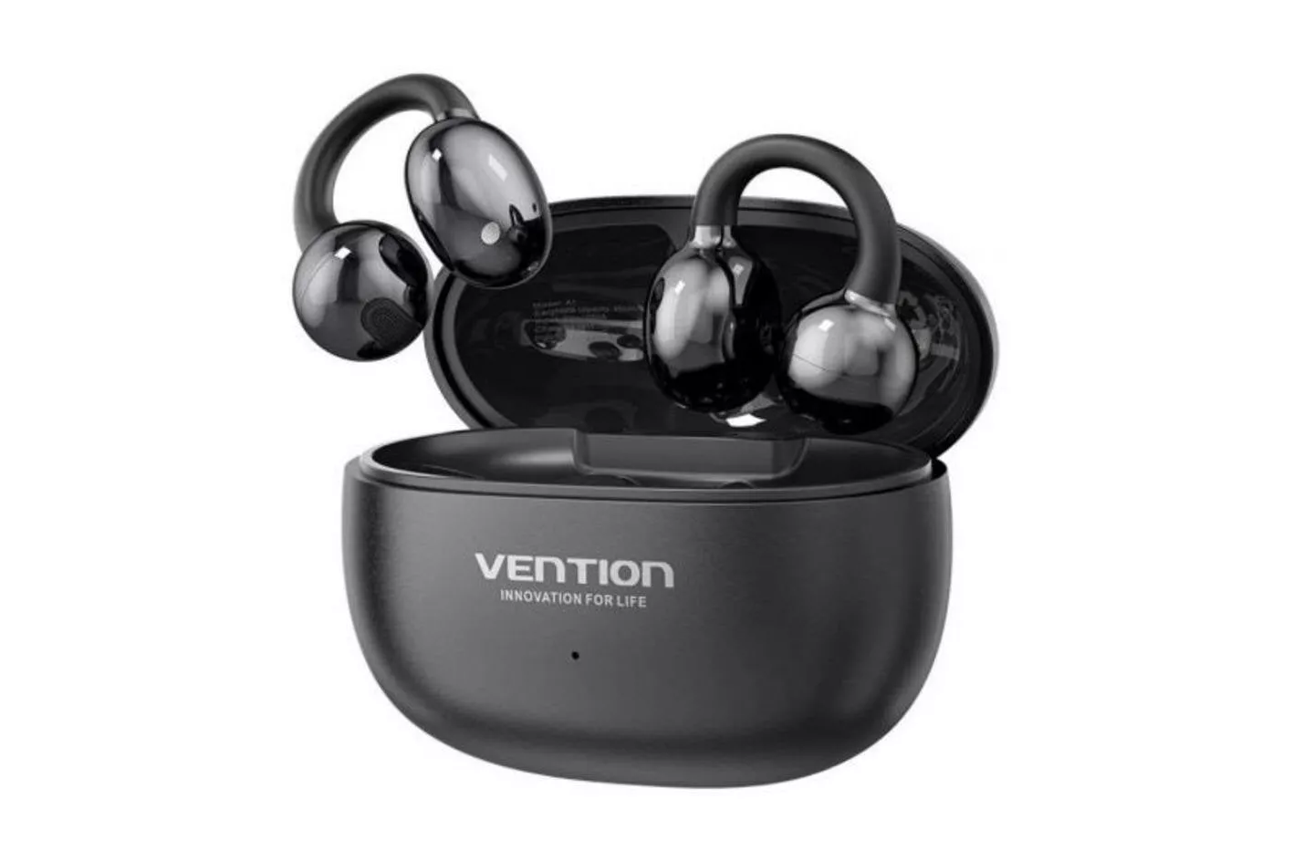 Auriculares Vention Echo Clip A11 Pro inal&aacute;mbricos Bluetooth deportivos con estuche de carga negros