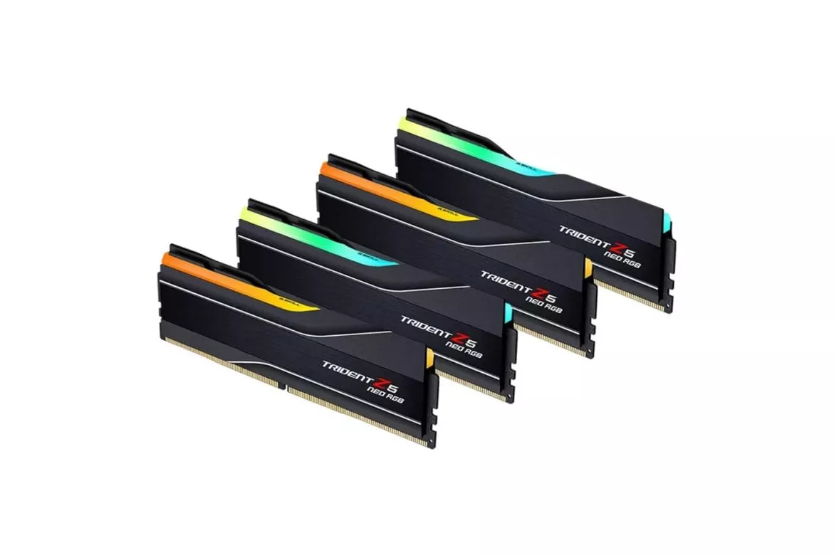 Memoria RAM G.Skill Trident Z5 Neo RGB F5-6000J3244G64GX4-TZ5NR 256GB 4x64GB DDR5 6000MHz CL32 AMD EXPO RGB