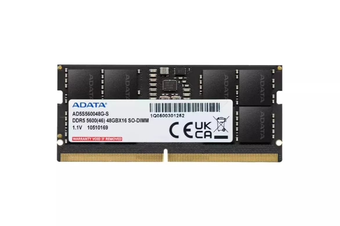 Memoria RAM Adata AD5S560048G-S 48GB 1x48GB DDR5 5600MHz CL46 SO-DIMM Negro