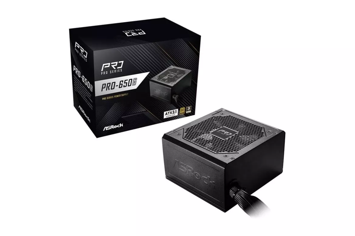 Fuente de Alimentaci&oacute;n AsRock PRO-650G 650W Certificaci&oacute;n 80 PLUS Gold ATX