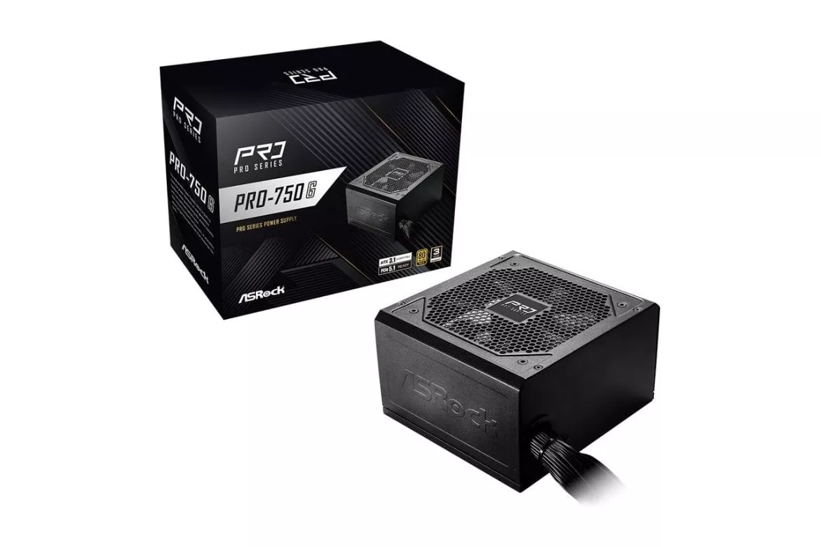 Fuente de Alimentaci&oacute;n AsRock PRO-750G 750W Certificaci&oacute;n 80 PLUS Gold ATX