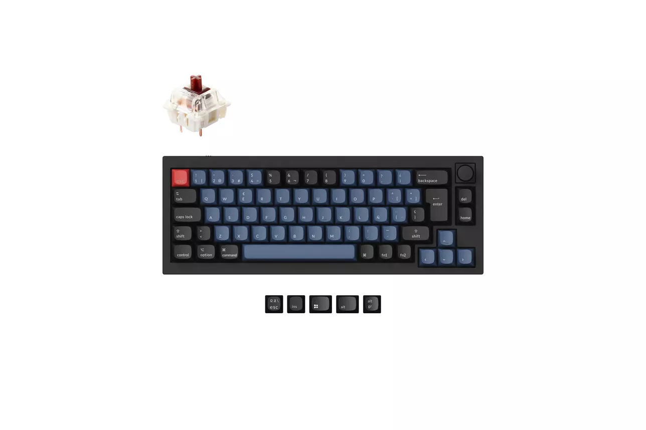 Teclado Keychron Q2 QMK ISO-ES Max-Swappable Switch Brown