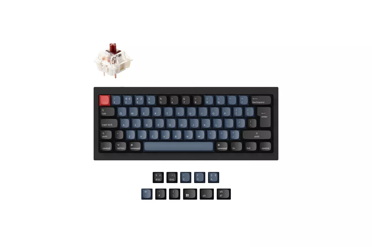 Teclado Keychron Q4 QMK ISO-ES Max-Swappable Switch Brown