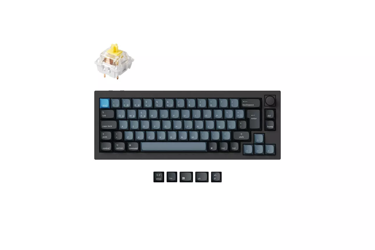 Teclado para Mac y Windows Keychron Q2 Pro ISO-ES Switch K Pro Mechanical Banana Wireless