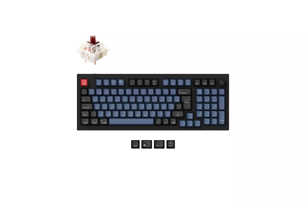 Teclado para Mac y Windows Keychron Q5 ISO-ES RGB Hot-Swappable Switch Gateron G Pro Brown