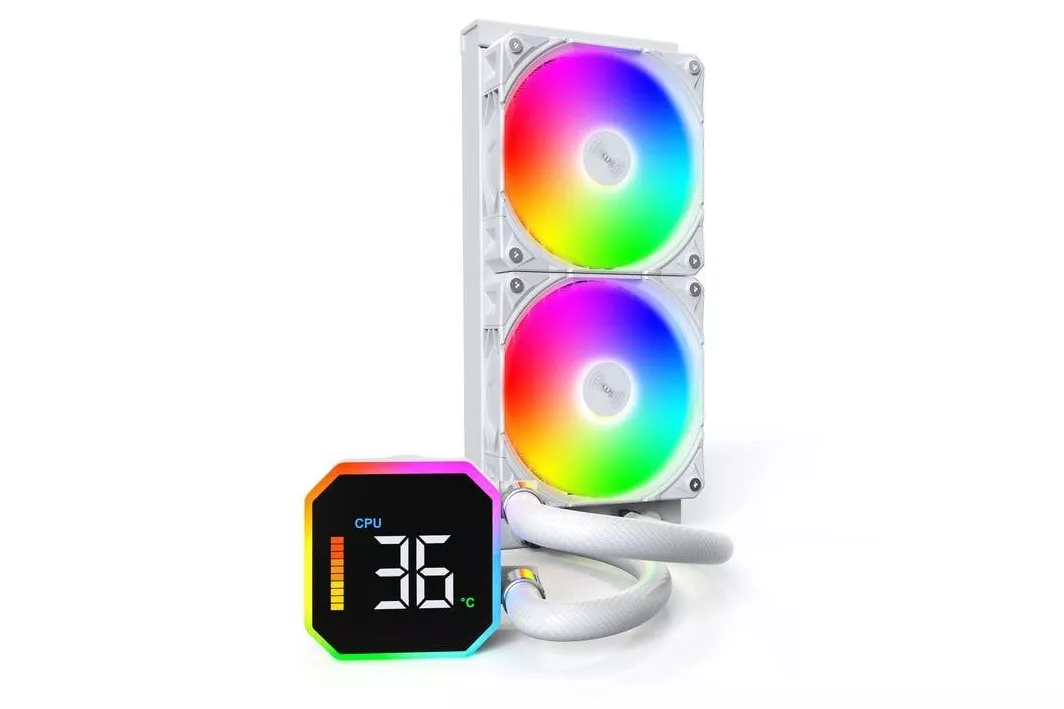 Refrigeraci&oacute;n L&iacute;quida Montech HyperFlow Digital 240mm 2 Ventiladores ARGB Display