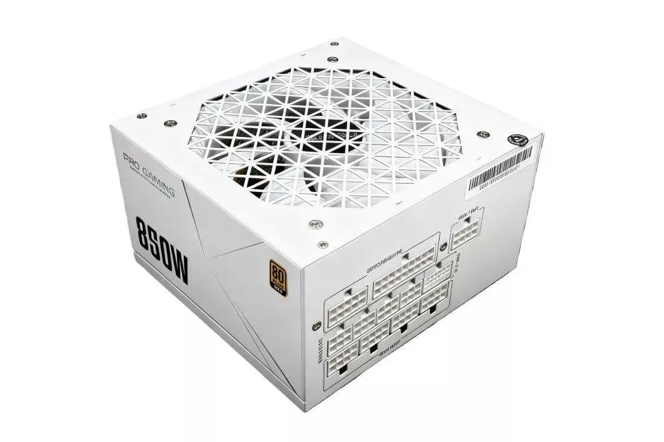 Fuente Alimentaci&oacute;n Fuente de Alimentaci&oacute;n ProGaming 850W 80+ Gold modular blanca con I-STOP