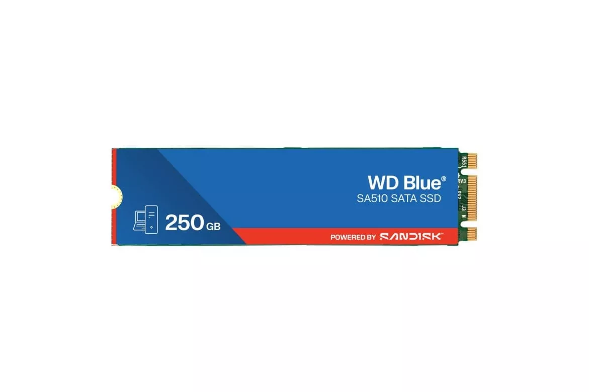 Disco Duro WD Blue SA510 250GB M.2 SATA III 560MB/s 3D NAND