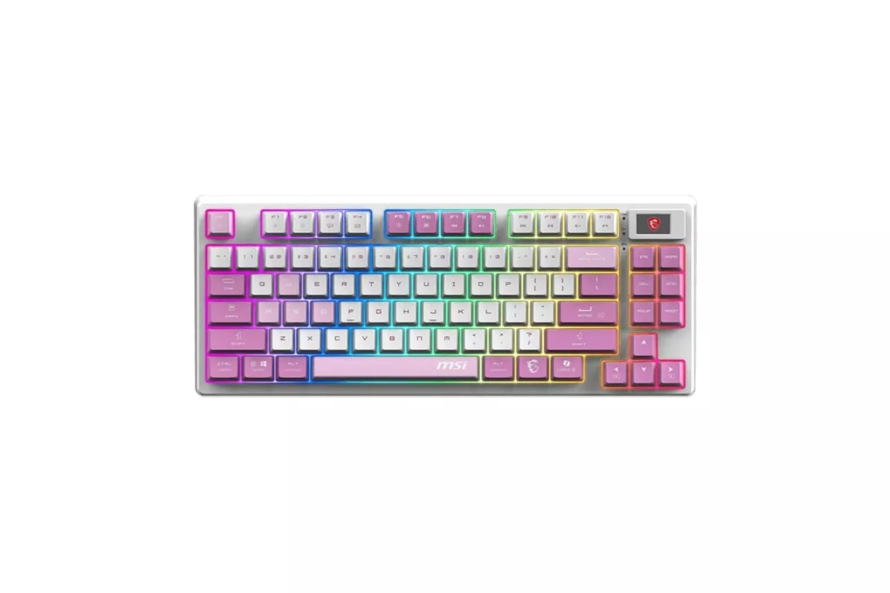 Teclado MSI FORGE GK600 TKL Wireless mec&aacute;nico RGB QWERTY espa&ntilde;ol compacto