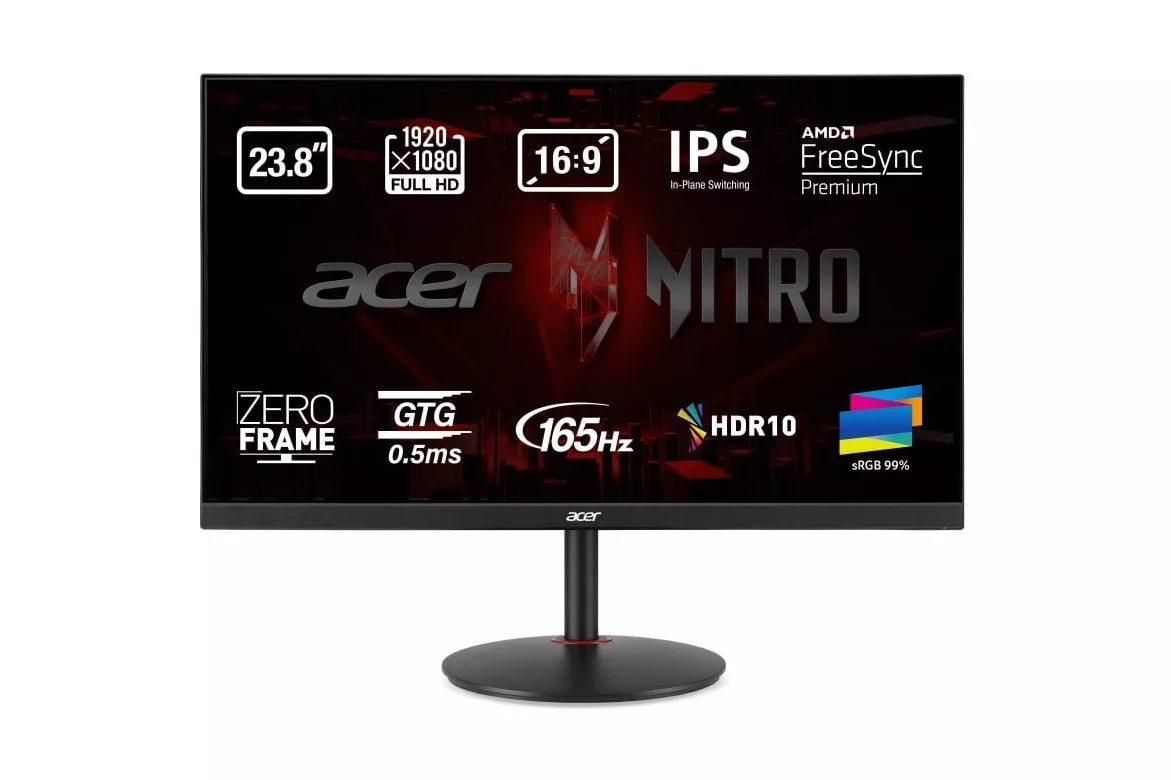 Monitor Acer Nitro XV240YP 23.8" LED IPS FullHD 165Hz Freesync