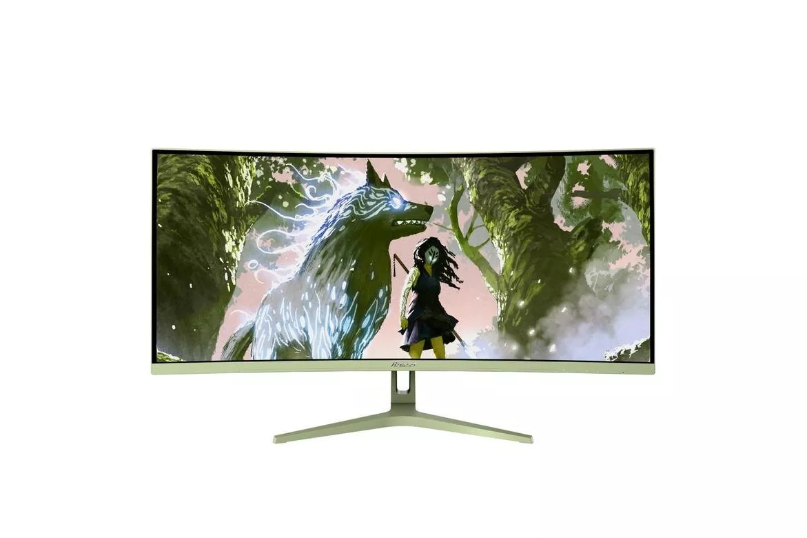 Monitor Arozzi Nova Curved 34" UltraWide QHD 165Hz VA 1ms Gaming Verde