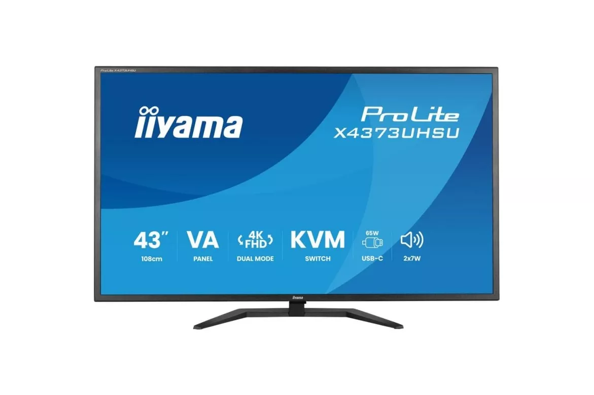 Monitor iiyama ProLite X4373UHSU-B2 43" UltraHD 4K 60Hz VA HDR10 Altavoces USB-C KVM