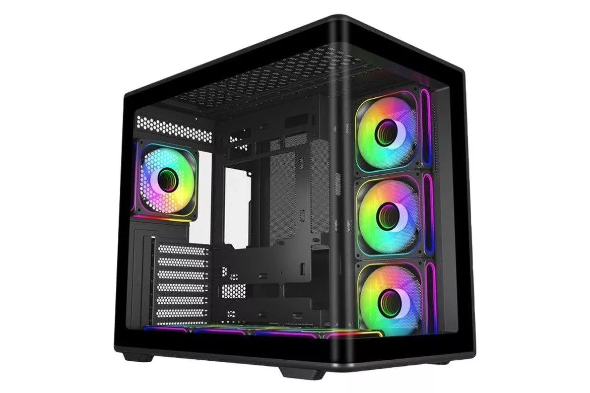 Caja Cooler Master Elite 600 Midi Tower Vidrio Templado RGB ATX USB-C
