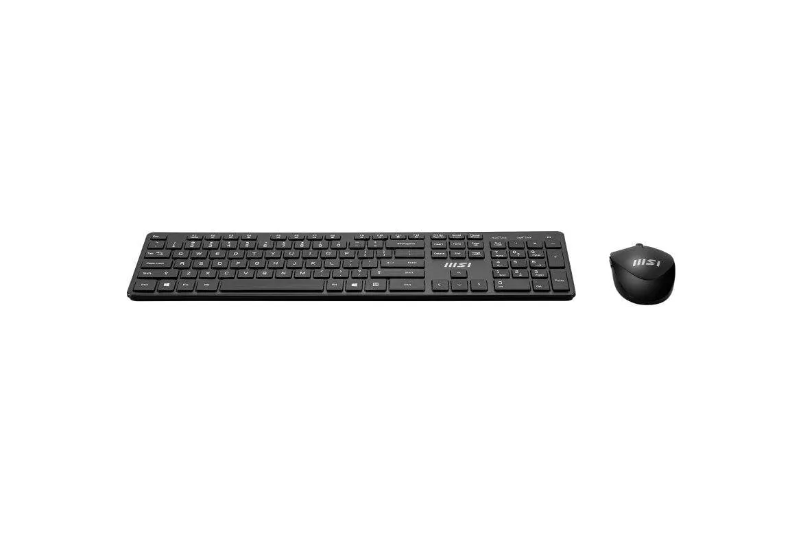 Combo inal&aacute;mbrico MSI Teclado Copilot PRO con rat&oacute;n y membrana, tecla Copilot, espa&ntilde;ol con &Ntilde;