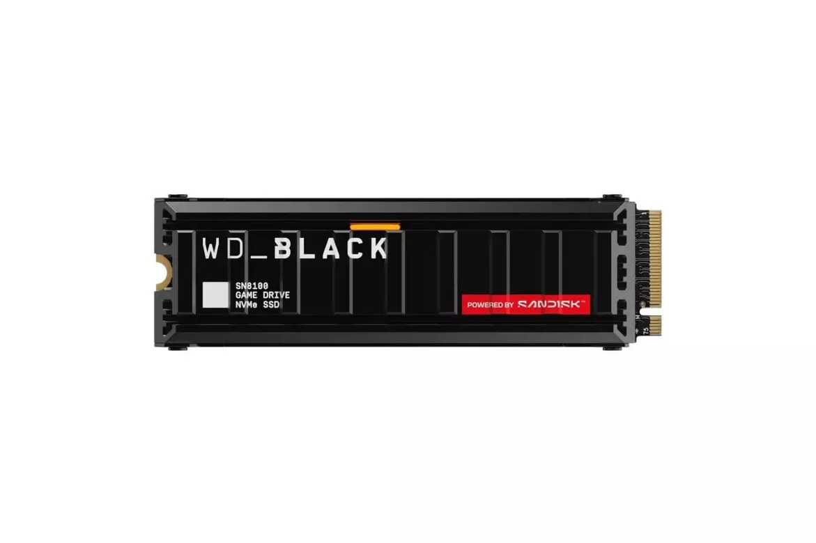 Disco Duro WD Black SN8100 8TB SSD M.2 PCIe 5.0 NVMe 14900MB/s con disipador