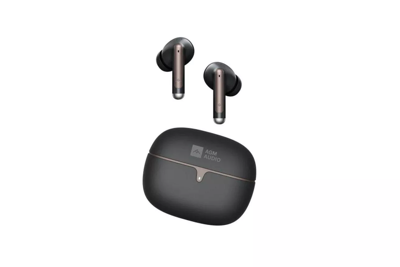 Auriculares AGM Buds 5 inal&aacute;mbricos Bluetooth con Cancelaci&oacute;n de Ruido y micr&oacute;fono negros